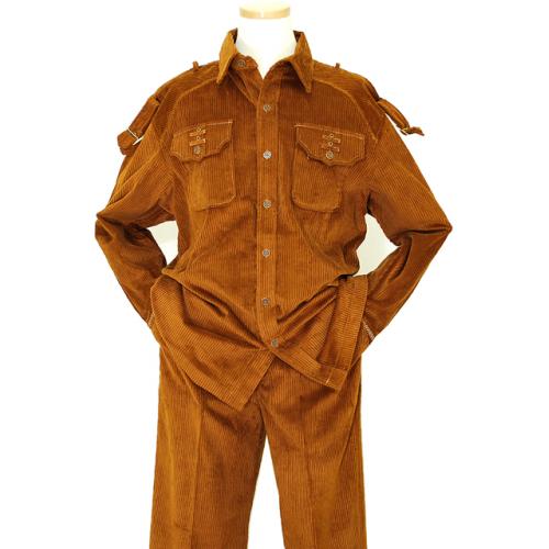 Prestige Rust 2PC 100% Cotton Corduroy Outfit COR-106